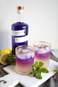 Purple Basil Gin Fizz - 
The Baking Fairy